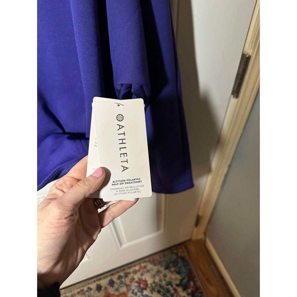 Athleta Altitude Polartec Half Zip Sweatshirt NWT - Picture 5 of 6